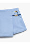 Viscose Short Skirt with Belt Detail - 3