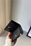 Amy Embossed Knitted Detailed Medium Size Faux Leather Wallet - 5