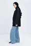 Black-Big Pocket Judge Collar Lycra Jacket - 3