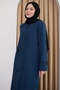 Flat Indigo Ferace with Sequin Pattern - 4