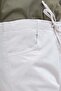 Stone-Lycra Wide Leg Gabardine Trousers - 5