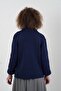 Navy Blue Steel Knitted Knitwear Jacket - 7
