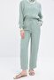 Mint-Ribbed Slit Modal Trousers Suit - 4