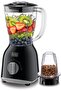 BLACK+DECKER Blender with Grinder Mill, 400W, 2 x 1.0L Blender Jars, 2-Speed + Pulse Control