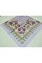 Elegant Vivid Patterned Cotton, Sal, Scarf, Prayer Cloth 90X90 cm - 6