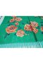 Elegant Vivid Rose Pattern Cotton Shawl with Tassels, Prayer Cover 180X70Cm - 3