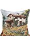 Connel Jacquard Woven Tapete Decorative Sunflower Landscape Cushion 45*45