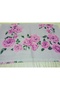 Elegant Vivid Rose Pattern Cotton Shawl with Tassels, Prayer Cover 180X70Cm - 2