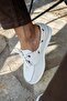 Men's White Seasonal Linen Shoes - 3
