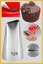 Stainless Steel Cream Piping Bag Tip 1 Piece + 4 Whipped Cream Bags