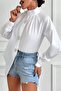 Women's Snowflake Button-Detail Shirt
