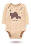 100% Cotton 3-Piece Organic Printed Snap Fastener Baby Bodysuit - 3