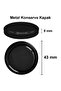 40 ml Metal Black Lid 40 Cc Transparent Sample Glass Jar Small 6 Pieces - 4