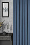 Background Curtain - Velmatt Series Velvet Effect High Grammage Indigo Dense Pleat (1X3) Single Wing