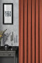 Background Curtain - Velmatt Series Velvet Effect High Grammage Pomegranate Flower Tight Pleat (1X3) Single Wing