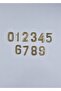 Brass Number 3cm No:4 - 2