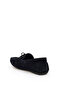Navy Blue Rubber Sole 100% Leather Loafer Shoes 50310192-Vr033 - 4