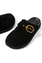 Mayfair Casual Flat Mules - Black - 5