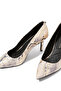 Stylish and Comfortable Snakeskin Pattern Heeled Shoes - 5
