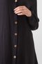Muslin Fabric 100% Natural Cotton Long Narcissus Tunic Hijab - Black - 7