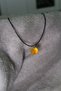 Orange Heart Plastic Stainless Necklace Y2K Pinterest Unisex - 2