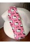 Hello Ki̇tty Patterned Pajama Bottom Women's Pajama Bottom Suede Premium Quality Pink Pajama Bottom - 6