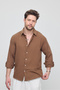 Men's Oversize Cut Linen Shirt