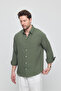 Men's Oversize Cut Linen Shirt - 3