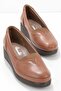 Tan Genuine Leather Women's Casual Shoes K01586060103 - 2