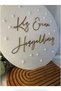 Welcome to Girl's House Wooden Plexiglass Written Door Ornament - 2