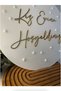 Welcome to Girl's House Wooden Plexiglass Written Door Ornament - 3