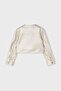 Girl's Metallic Jacket 4-8 Years Gold - 3