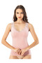 Cotton Modal Fabric Lace Strap V-Neck Box Packaged 2-Piece Black and Powder Women's Undershirt - 4