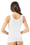 Women's Modal Fabric Thick Strap Extra Bias Box Packaged 2-Piece Skin and White Sports Tank Top - 5