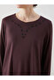Nevavm Women's Blouse with Oval Collar and Stones with a Difference - 3