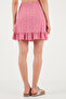 Patterned Flounced High Waist Slim Fit Skirt Skirt 5864152 - 7