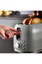 Fluted Bread Toaster 2 Slice Slot 1000 W|  6 Adjustable Browning Control and Removable Crumb Tray - 4