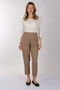 Minimalist Linen Crop Pants - High Waist 7/8 Length - 2