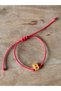 Letter Bracelet and Anklet Set Adjustable Red Rope Heart Anklet Letter Detailed Bracelet - 2