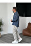 Navy Blue Vertical Striped Long Sleeve Shirt G-5138 - 7