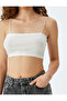Slim Fit Crop Women's Tank Top with Ribbed Rope Strap - 5