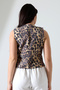 Women's Leopard Patterned Buttoned Vest Rb2 - 8