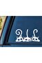Three Cat White Sticker - 2