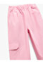 Basic Jogger Pink Girl's Jean Trousers 5Skg40072Ad - 3
