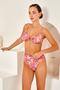 High Waist Gathering Single Bottom Purple Bikini Bottom - 3