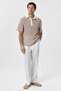 Polo neck knit men's t-shirt - 2
