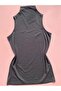 Women's Turtleneck Zero Sleeve Modal Cotton Fabric 2-Piece Black and Powder Hijab Body - Undershirt - 3