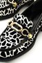 Women's White Black Zebra Patterned Suede Vegan Leather Loafer Casual Daily Replaceable Buckle Shoes - 4