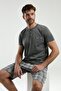 Men's 3 Piece Set, T-Shirt Shorts and Pajama Set - 2