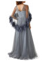 Beaded Feather Embellished Dress - 3